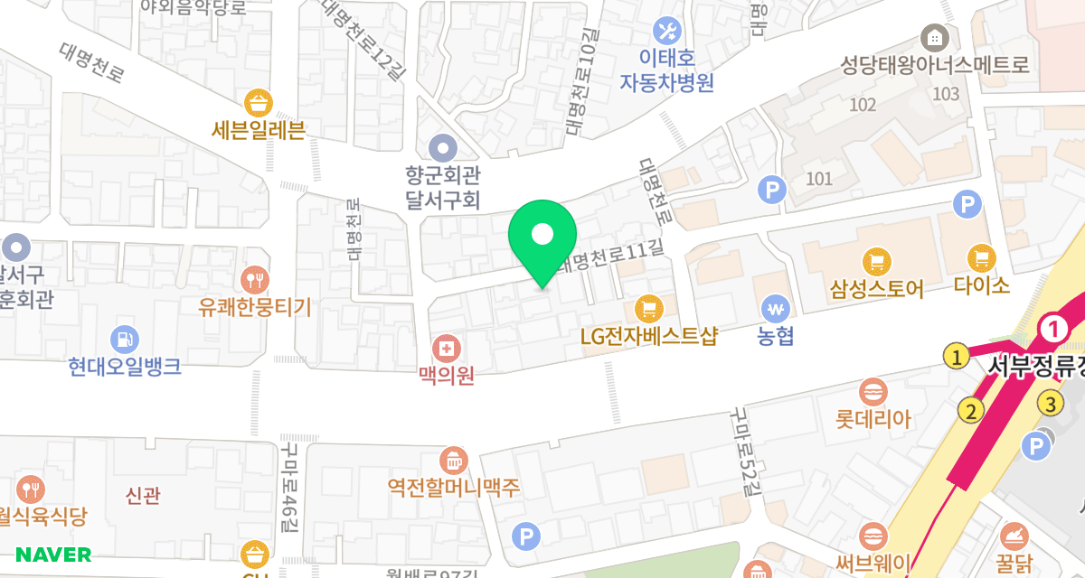 이서동물병원 위치
