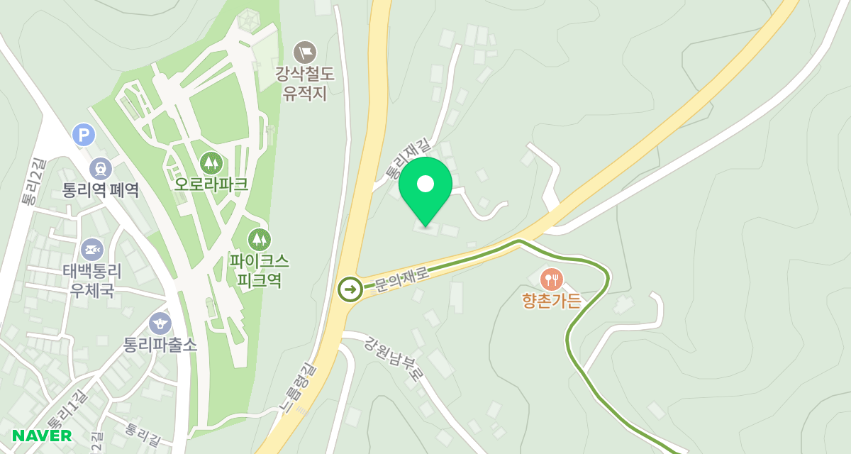태백시유기동물보호소 위치